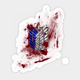 Attack on titans 2 ( bloody wings of freedom ) Sticker